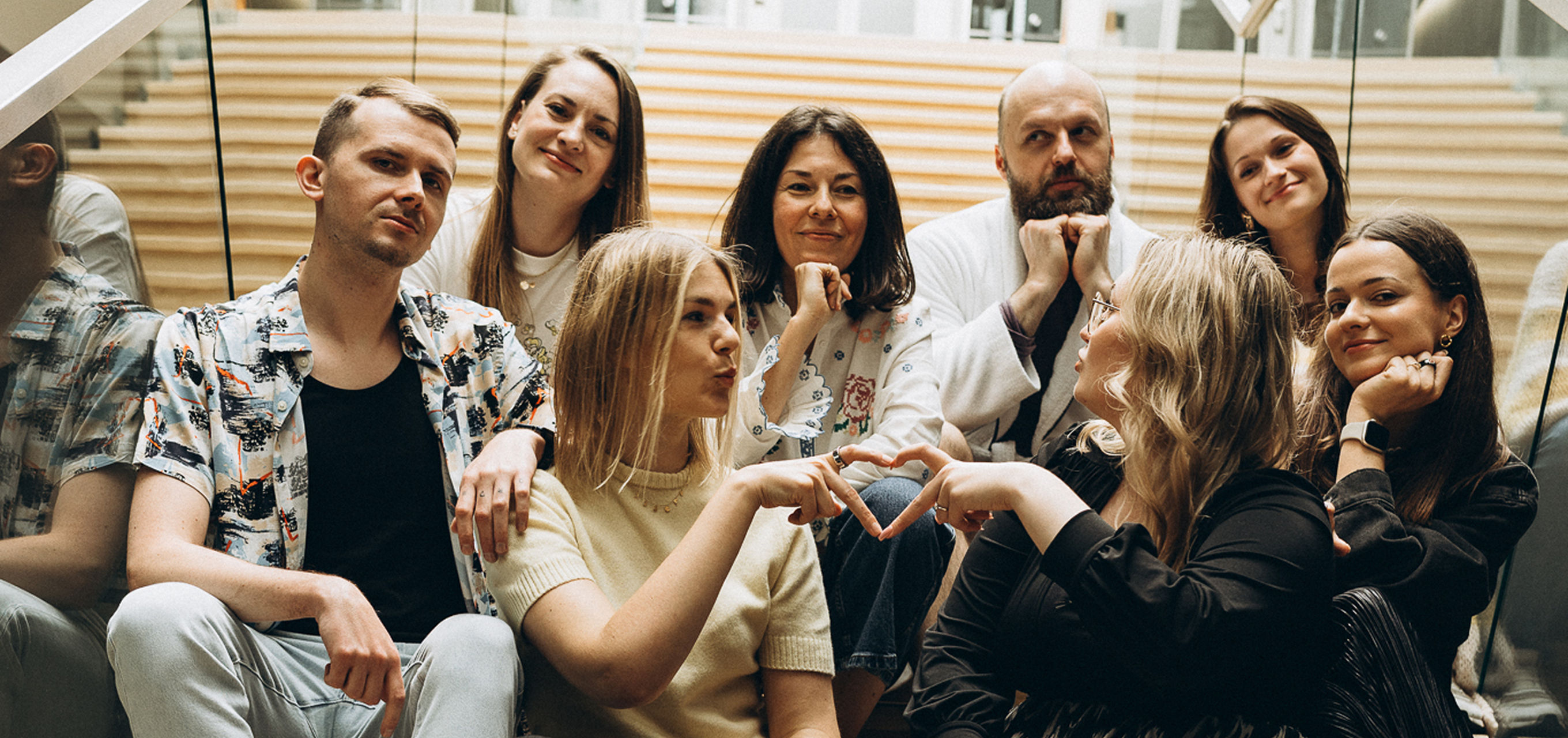 Funny photo of our team members